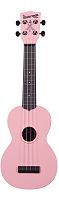 WATERMAN by KALA KA-SWB-PK Soft Pink Matte Soprano Ukulele